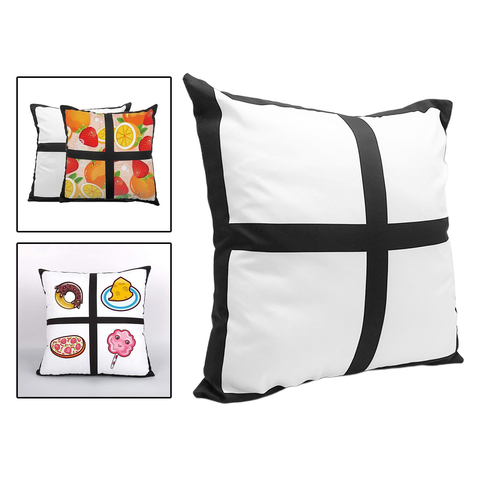 10Pcs Linen Sublimation Blank Throw Pillow Case Cushion Cover for DIY Printing 
