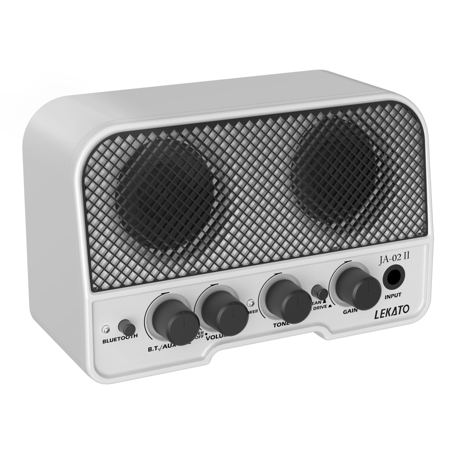 LEKATO Mini Guitar Amp 5W Rechargeable Electric Guitar Amplifier Clean&Overdrive Effects Bluetooth Guitar Amp Portable for Daily Practice