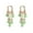 Light Green, variant on HUANLEDASH 1 Pair Ladies Earrings Eye-catching Fine Workmanship Tassel Golden Plated Delicate Polishing Dress Up Vibrant Color Green Simulated Emerald Earrings Fashion Jewelry