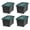 Black/Green, variant on Remington 5 Gallon Loackable Storage Totes with Lids, Green Lid, Heavy-Duty Durable Stackable Containers, Large Garage Organizing Bins Moving Tubs, Rugged Sturdy Equipment Utility Tool Box