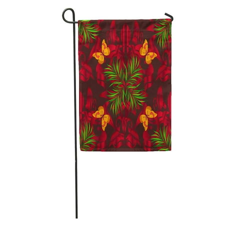 SIDONKU Tiled Mandala Best Papper and More Boho Flower Brown Garden Flag Decorative Flag House Banner 12x18