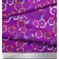 thumbnail image 3 of Soimoi Poly Georgette Fabric Floral,Woodpecker & American Robin Bird Print Sewing Fabric Yard 42 Inch Wide, 3 of 3