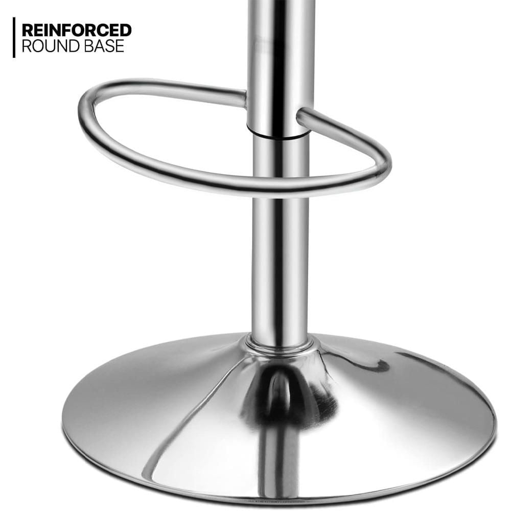 Tabouret réglable en cuir bleu de la collection Heavenly