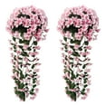 thumbnail image 2 of FAMTKT 2PC Artificial Flowers Garland Spring Vines Rattan Hanging Garland Fake Flowers Decorative Wall Hanging Plants for Wedding Arch Door Arrangement Party Decor, 2 of 5