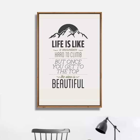 IDEA4WALL Framed Canvas Wall Art for Living Room, Bedroom Quotes Canvas Prints for Modern Home Decoration Ready to Hang