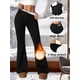 thumbnail image 4 of Leggings for mujer, pantalones acampanados con forro polar cálido de invierno 2026, ropa térmica gruesa cómoda de cintura alta, 4 of 7