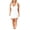 White, variant on Women's Plus-Size Mid-Length Dress V-Neck Solid Color Fashion Slip Dress