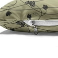 thumbnail image 4 of Vine Pet Bed, Rustic Vineyard Illustration with Monochrome Bunch of Grapes on Tender Vine Stems, Resistant Pad for Dogs and Cats Cushion with Removable Cover, 24" x 39", Khaki and Black, by Ambesonne, 4 of 4