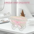 thumbnail image 4 of Mini Woven Baskets With Handle Faux Rattan Candy Storage Holder Trolley Basket, 4 of 8