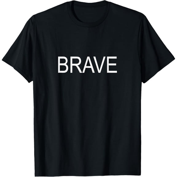T-Shirt Brave Men and women, Black T-shirt, size: Extra large S-4XL