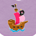 thumbnail image 4 of Inktastic Pirate Ship Girls Baby Bib, 4 of 4