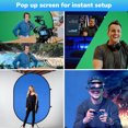 thumbnail image 2 of Yescom 6.5 x 4.7 Ft 2 Side Blue Green Backdrop Pop Up Photography Screen Panel Portable, 2 of 8