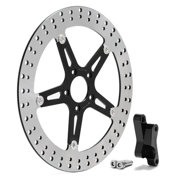 14" Big Floating Front Brake Rotor Bracket kit for Harley Softail FXST FXLR 18-23