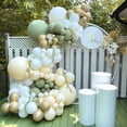 thumbnail image 3 of Globos de fiesta Awenztech, color verde salvia, 30 cm, 50 unidades, con cinta, 3 of 7
