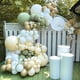 thumbnail image 3 of Globos de fiesta Awenztech, color verde salvia, 30 cm, 50 unidades, con cinta, 3 of 7