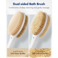 thumbnail image 3 of Cepillo de ducha corporal Rafow Back Scrubber, antideslizante, mango largo, 3 of 8