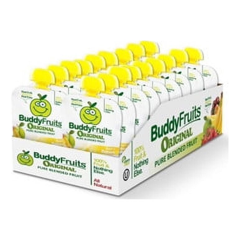 Buddy Fruits Pure Blended Banana Snack, 3.2 Ounces, 18 Per Case