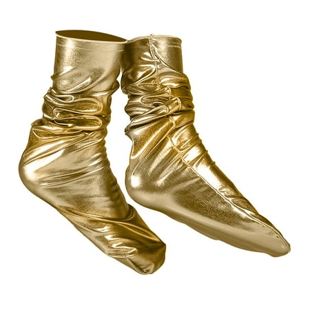 

Realyc Night Club Women Reflective Bright Color Faux Leather Elastic Middle Tube Socks