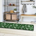 thumbnail image 4 of SKYSONIC 2X6 Feet White Christmas Snowflakes Runner Rug with Rubber Backing, Buffalo Plaid Teal Non Slip Entryway Rug Runner Washable Soft Area Rug Carpet for Hallway Bedroom Kitchen Decor, 4 of 6