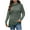 Army Green, variant on Women's Long Sleeve Cowl Neck Pullover Top Loose Fit Solid Color Casual Comfort Wear for Vacation Home and Daily Activities Trendy Fashion 2025