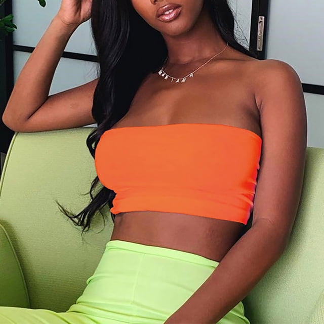 Puntoco un hombro corto envuelto en el pecho mujeres moda chaleco corto Crop tops tubo Puntoco Puntoco-8239