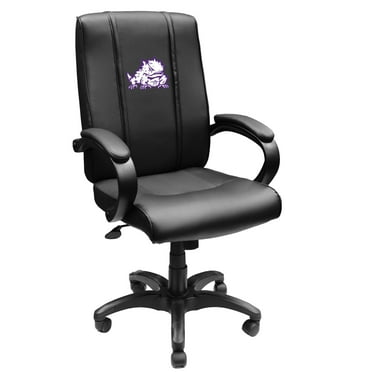Black TCU Horned Frogs Logo Office Chair 1000