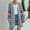 Gray, variant on Babysbule Winter Jackets for Women Women's Fashion V-Neck Printing Long Sleeve Cardigan Casual Outwear