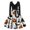 21# White, variant on Womens Halloween Dress Pumpkin Funny Scary Breathable Quick‑Dry Retro Dress For Fall Holiday Events