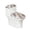 Neutral Geometric Pattern Design, variant on HELLHERO Christmas Toilet Seat Lid Cover Set, Easy to Clean Non-Slip Polyester Toilet Lid Covers Set