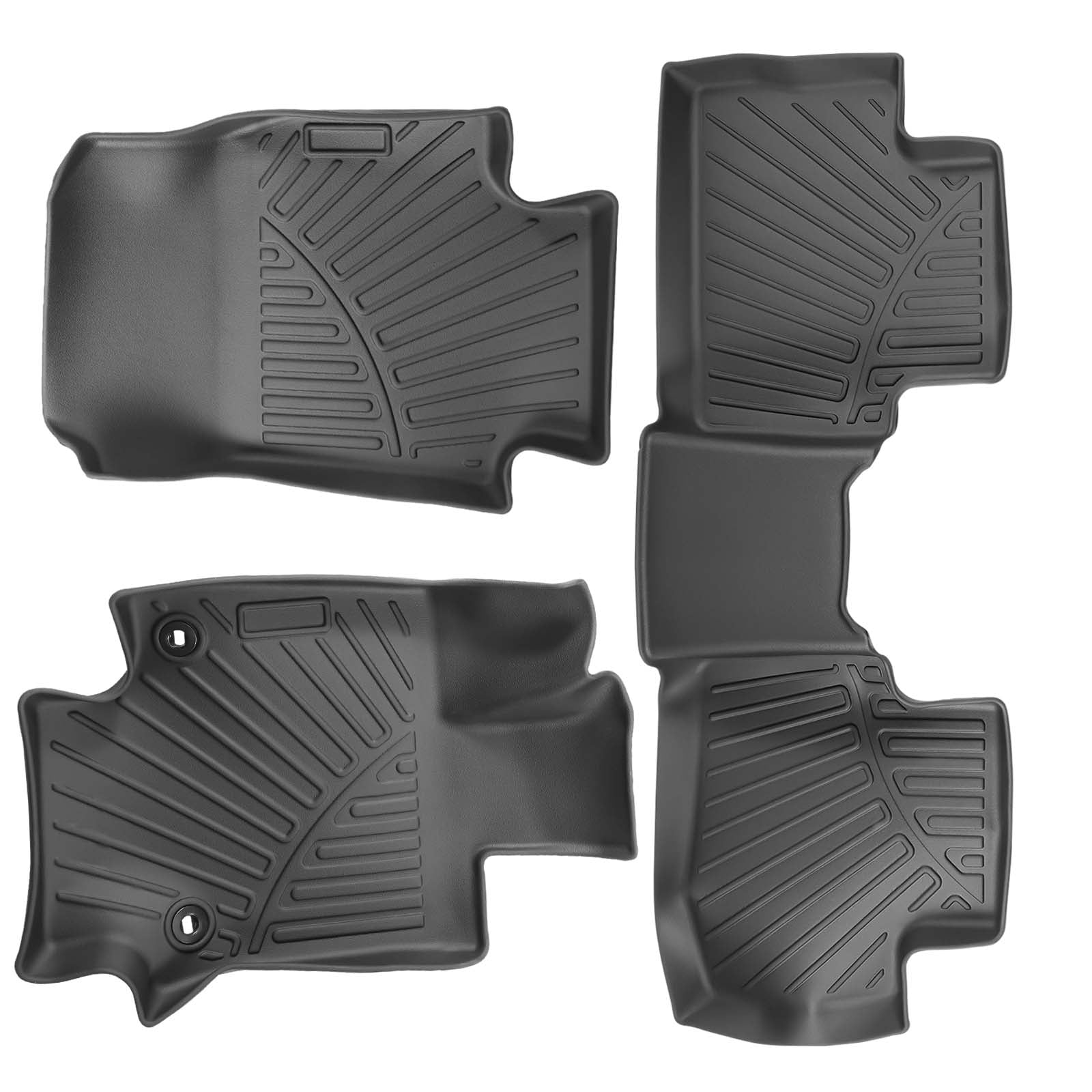 Maxpeedingrods 3D All Weather TPE Floor Mats For Toyota RAV4 Hybrid Only 2019 2020-2024 Rubber