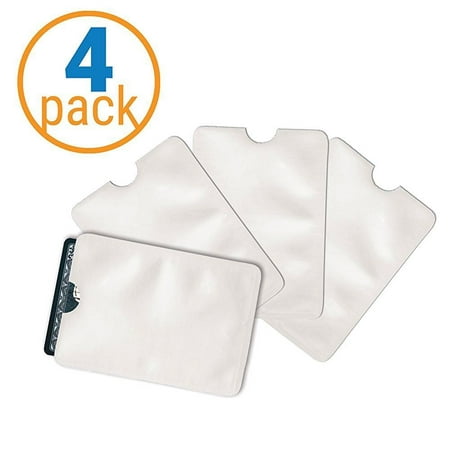 Pack of 4 RFID Credit Card Holder and Credit Card Protector