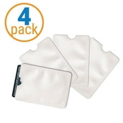 Pack of 4 RFID Credit Card Holder and Credit Card Protector Sleeves