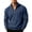 Navy, variant on Nmnitkp Mens Sweatshirt Solid Corduroy Stand Collar Half Zip Long Sleeve Plus Size Pullover Loose Fit Chest Pocket Casual Layering Top for Fall Winter Office Daily Travel Weekend Wear Army Green,S
