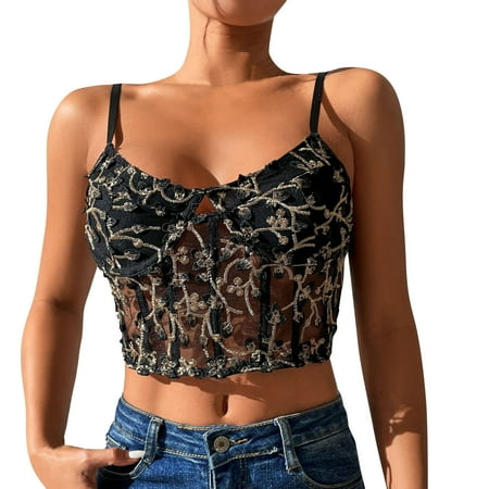 

CLZOUD Panties for Women Naughty Purple Lace Women Lace Bra Strapless Satin Tube Top Crop Bustier Top Sheer Casual Blouse Tops Mini Bustier L