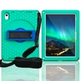 thumbnail image 3 of SaniMore Case for iPad 10th Generation 10.9" 2022, 360°Rotation Kickstand/Holder Adjustable/Detachable Hand Rope Crossbody Lanyard Anti-fall Shockproof Heavy Duty Protection Case, Green, 3 of 9