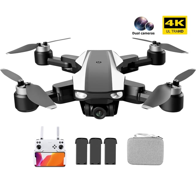 YL/RC S105 4K Cámara dual Motor sin escobillas WiFi Quadcopter 5GHz RC Drone plegable Ndcxsfigh libre de BPA