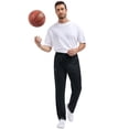 thumbnail image 6 of Weilanxin Men's Mesh Lightweight Sweatpants with Zipper Pockets Athletic Pants for Men Gym Pants for Workout,Jogging,Running, 6 of 8