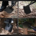 thumbnail image 2 of REDCAMP 23" Survival Folding Camping Shovel Manganese Steel Heavy Duty Tactical Tri-Fold Handle for Hiking Beach Snow Sand Mud, Black, 2 of 9