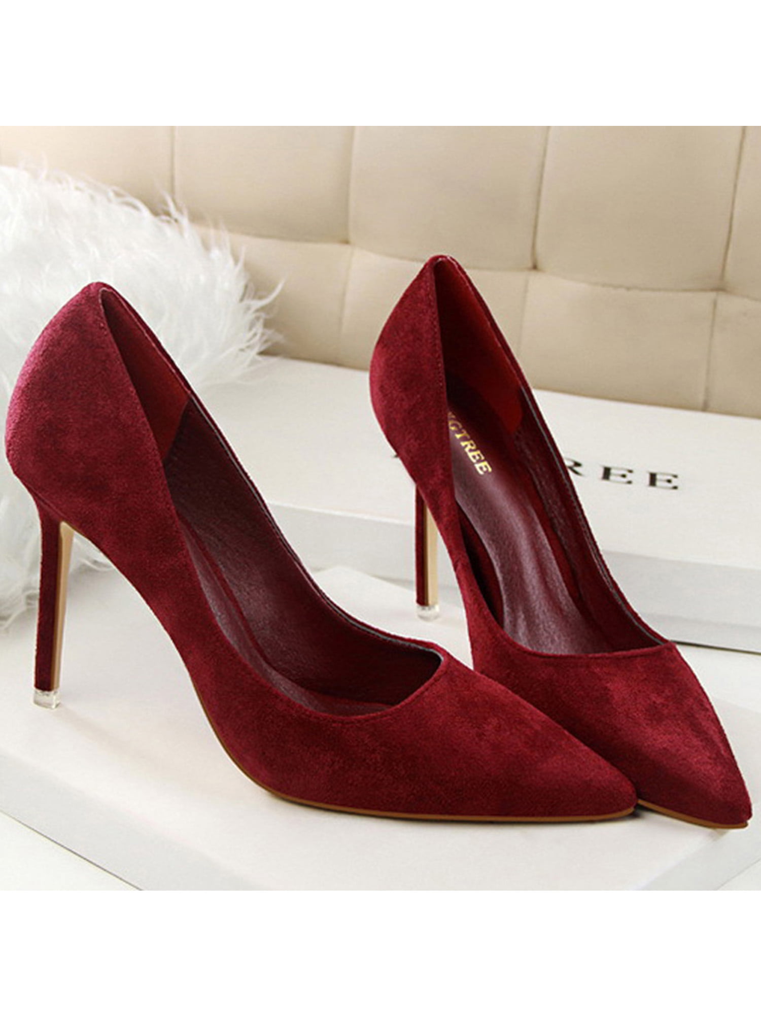Bheema Heels For Women Women's High Heels, Shoes Combine Everything,  Women's Shoes And High Heels, Classic Narrow Pointed Red High Heels (Color  : Dark blue, Size : 44) price in UAE | Amazon UAE | kanbkam