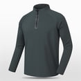 thumbnail image 2 of Tisuna Long Sleeve T-Shirts For Men Lightweight Stand Collar Tops Men Solid Tshirts For Fitness Sports Size L, 2 of 4
