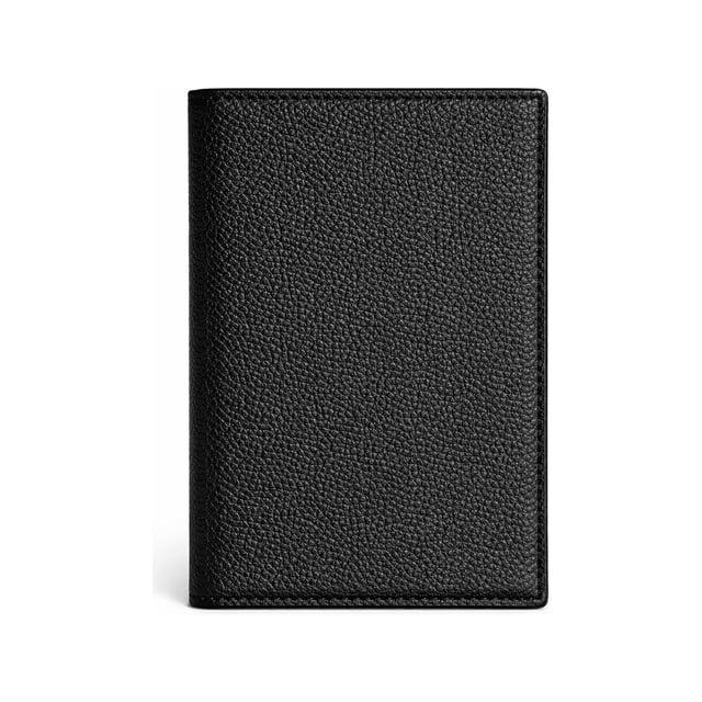 Portapasaporte Macassar Negro Para Viaje Con Compartimentos