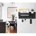 thumbnail image 5 of Homaryx Wooden Key Holder Wall Mount with Mail Organizer, 6-Hook Key Rack with Shelf for Entryway, Living Room, Rustic Farmhouse Decor Black, 5 of 6