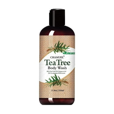 Chamuel Tea Tree Body Wash All-Natural Anti-Itch Body Wash Formulation for Men and Women, 11.8 oz