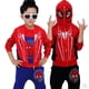 thumbnail image 2 of Ropa para niños, abrigo con capucha sin mangas de Spiderman de dibujos animados, camiseta y pantalón, conjunto de 3 unidades, chándal para niños pequeños, 9M Gao Jinjia LED, 2 of 2