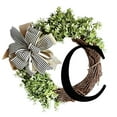 thumbnail image 1 of CEHVOM Last Name Year Round Front Door Wreath,Decorative Hanging Plaques In Front Of The Door Clearance, 1 of 1