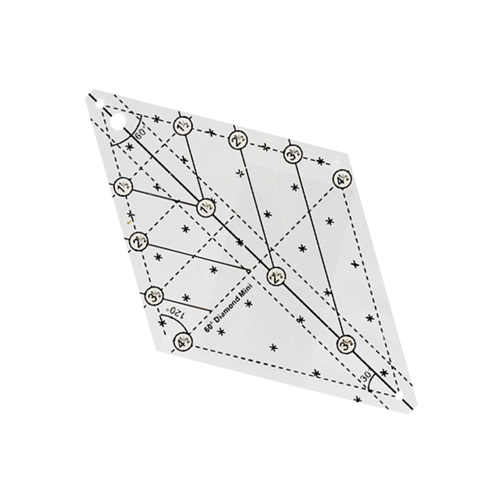 60 Degree Diamond Quilting Template Free Quilting Templates Patchwork ...