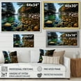 thumbnail image 4 of Designart "National Park Forest Acadia wall art II" Landscapes Floater Framed Wall Art Living Room, 4 of 7