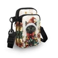 thumbnail image 3 of HELLHERO Christmas Cat Pattern Adjustable Shoulder Strap Crossbody Bag, Polyester Adjustable Shoulder Strap for Men, Women, 3 of 7