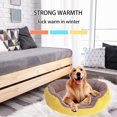thumbnail image 3 of Pet Cat Dog Bed Round Autumn Winter Warm Small Medium-Sized Candy Color Nest, 3 of 8
