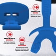 thumbnail image 3 of SAFEJAWZ Football Mouth Guard, Sports Lip Guard with Connected Strap, Adult and Youth Mouthpiece, One Size Blue, 3 of 6